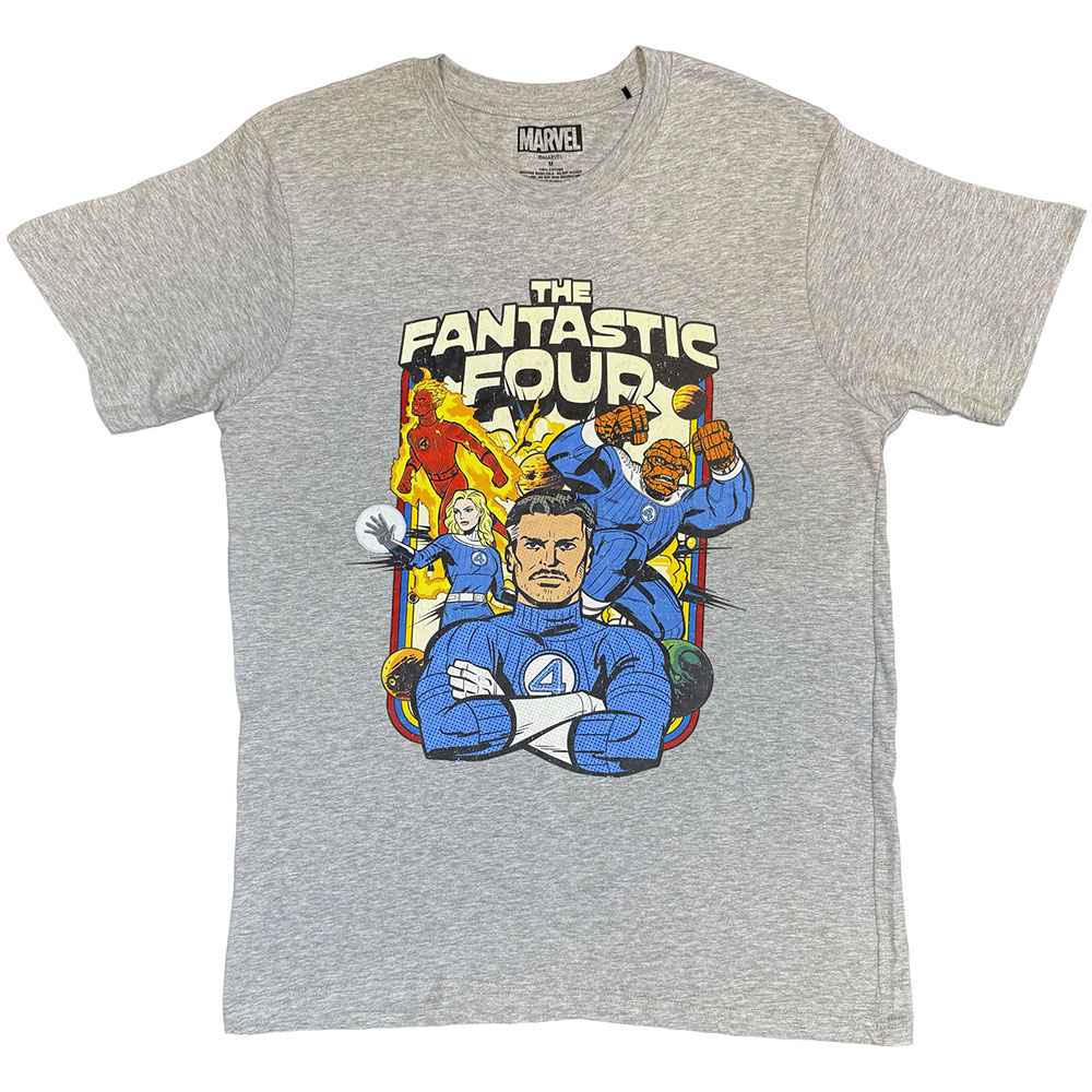 Marvel Fantastic Four - Montage Tshirt Homme - Gris